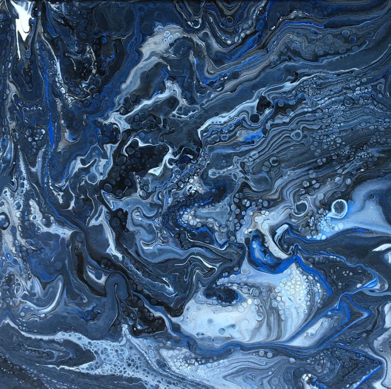 Boiling islands - Tableau art abstrait - art contemporain - acrylique sur toile