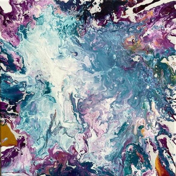 Spring explosion - Tableau art abstrait - art contemporain - acrylique sur toile