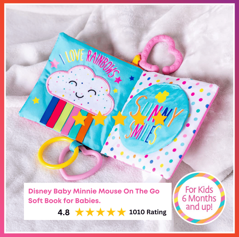 Disney Baby Minnie Mouse On The Go Soft Book for Babies
