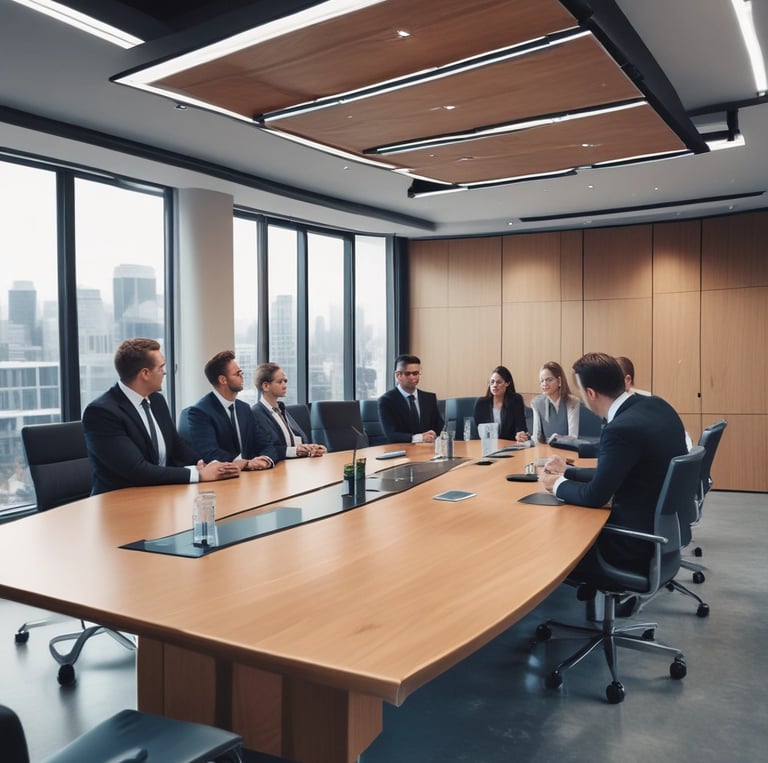 A professional team collaborating on a construction project.