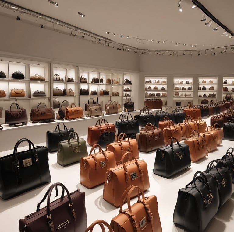 a brown leather bag
