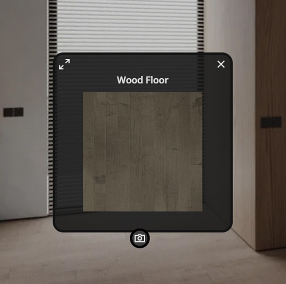 360 virtual tour of a modern interior rendering with dynamic features, by Visualise, 3D architectural rendering services.