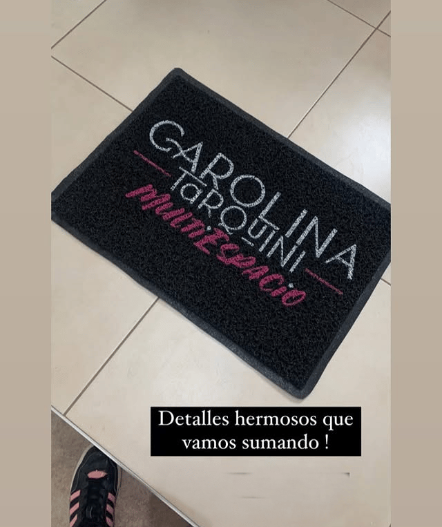Felpudo personalizado con logo belleza carolina