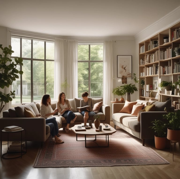 Elegant modern architectural detail of a luxury home in Piacenza at dusk with deep blue sky background.