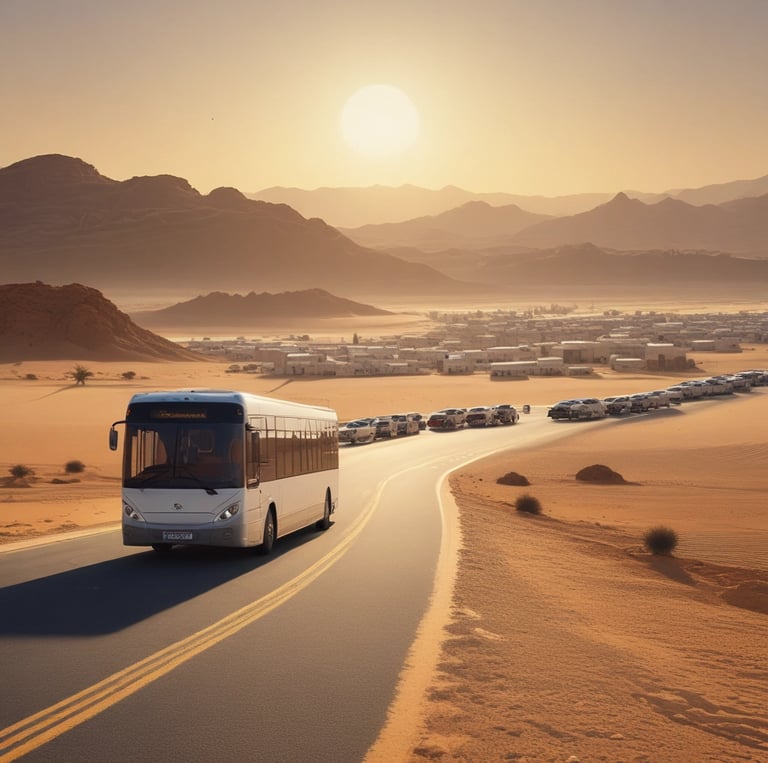 A comfortable and safe transportation service for pilgrims and visitors.