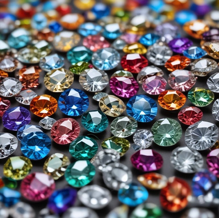 a yellow diamond sitting on top of a pile of dirt