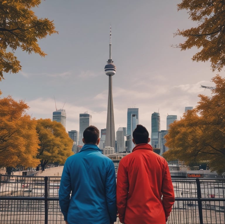 A team collaborating in a modern office environment.