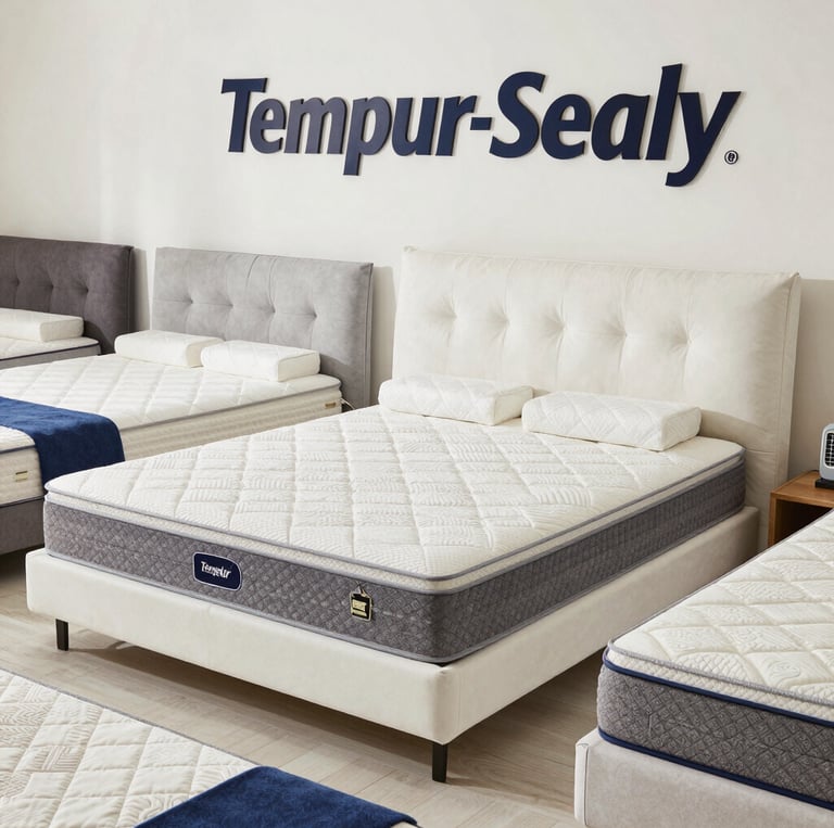 A warm, inviting small family store interior with neatly arranged appliances, furniture, and mattresses.