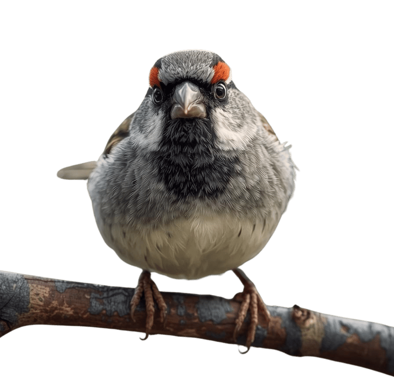 sparrow perched on a branch looking alert , representing Sparrow’s SEO and branding services
