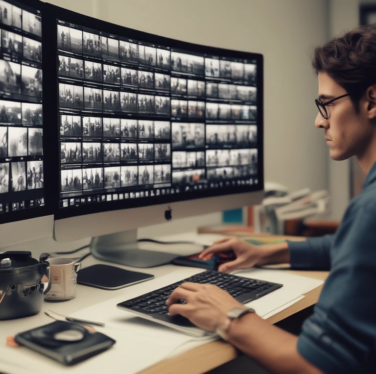 black laptop computer