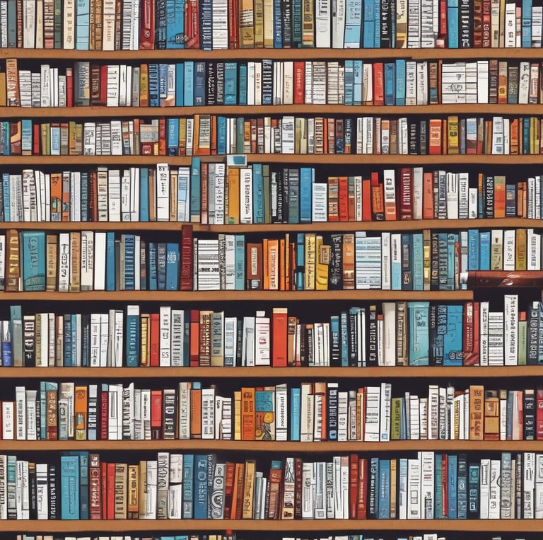 a bunch of books that are sitting on a table