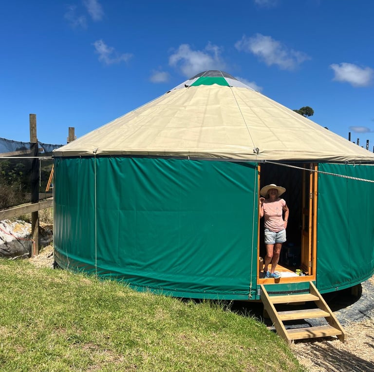 Our 8M yurt ready for your workshops