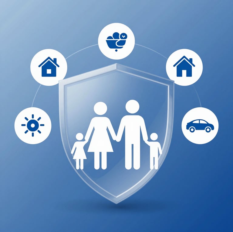 A confident financial advisor discussing plans with a smiling client in a modern office setting.