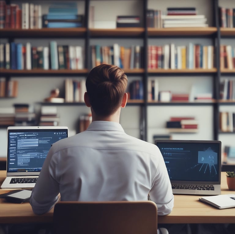 A diverse team of IT professionals collaborating over laptops in a modern office space.