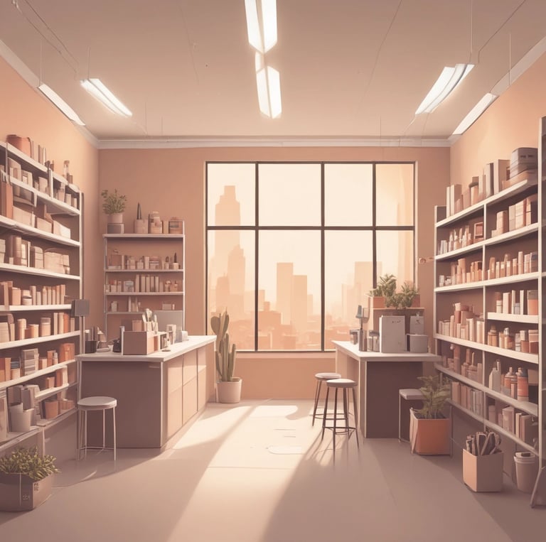 A professional web agency team discussing strategy around a laptop in a cozy office.