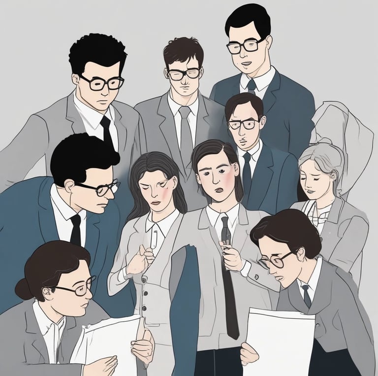 A diverse team smiling and collaborating around a table, showing positive energy and connection.