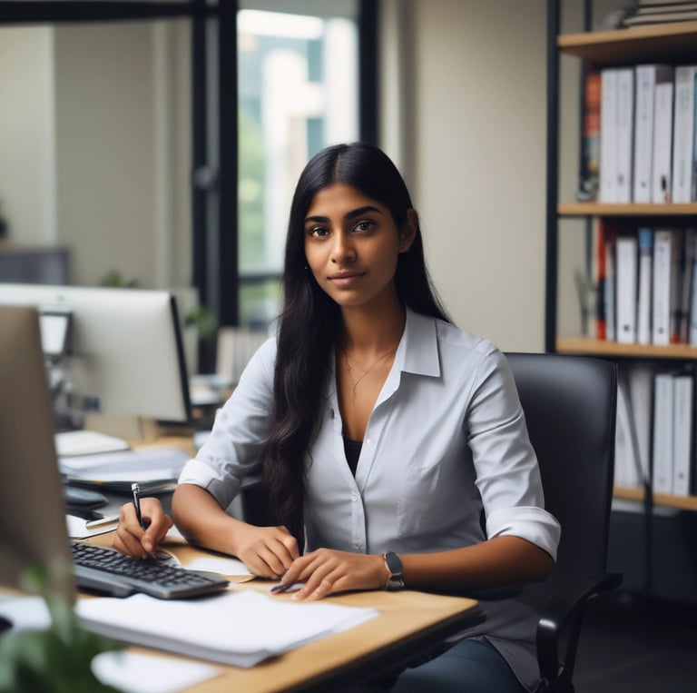 NAATI certified translator working on Hindi to English translation