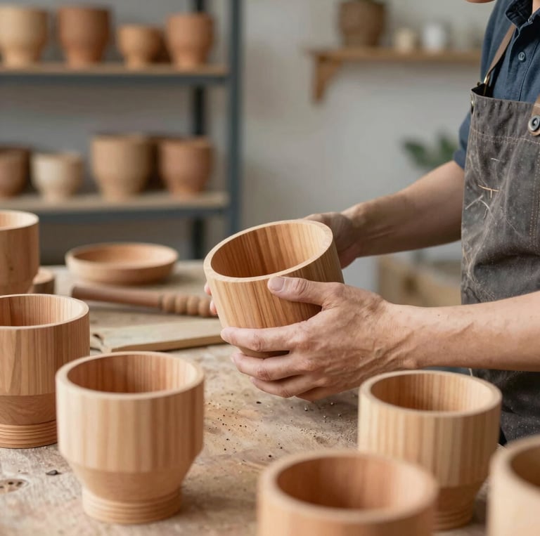 Ahşap Saksı Üretimi