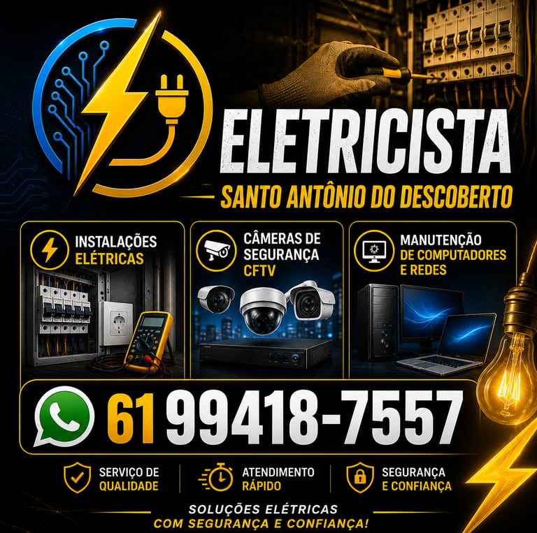 eletricista em SAD eletricista em santo antonio do descoberto