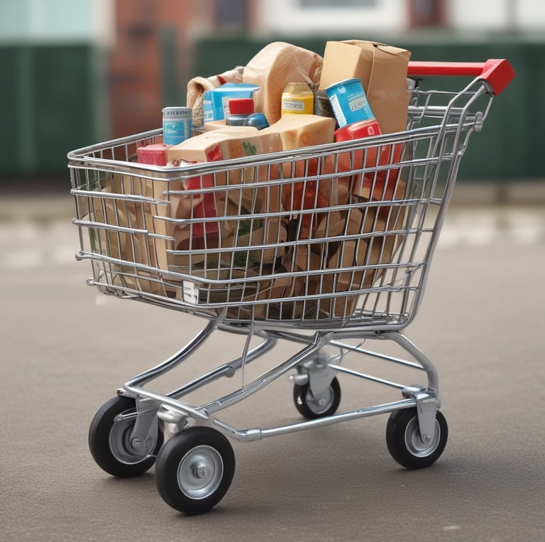A friendly delivery person handing a package to a happy customer at their Nigerian home.
