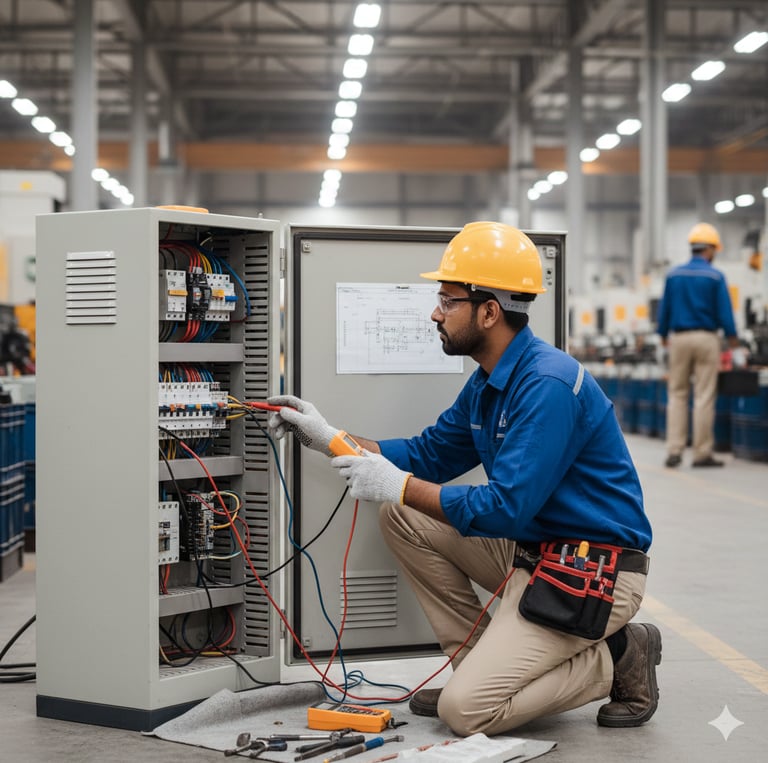 Power Red Transformers manufacturing voltage stabilizers and power control equipment in Delhi