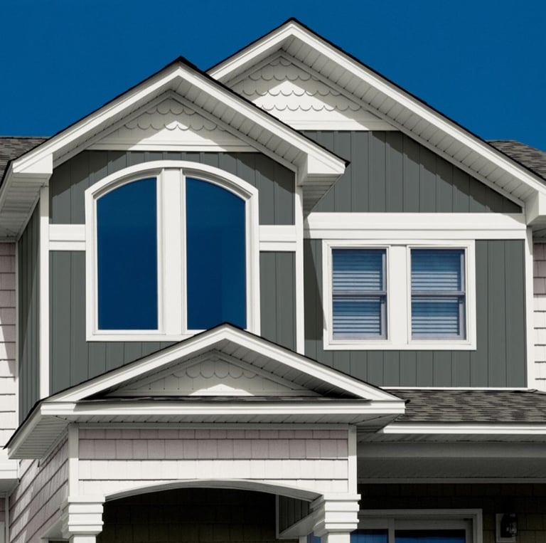 Vinyl Board and Batten and Scallops