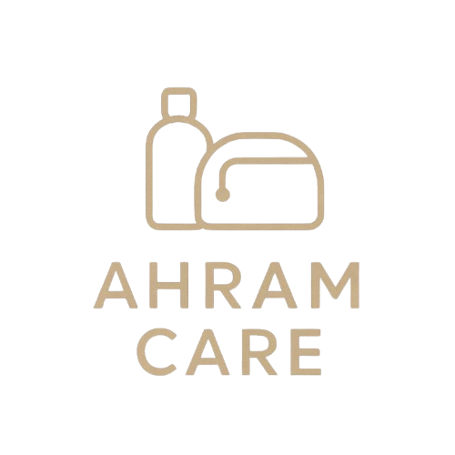 a bottle with a bag and ahram care text