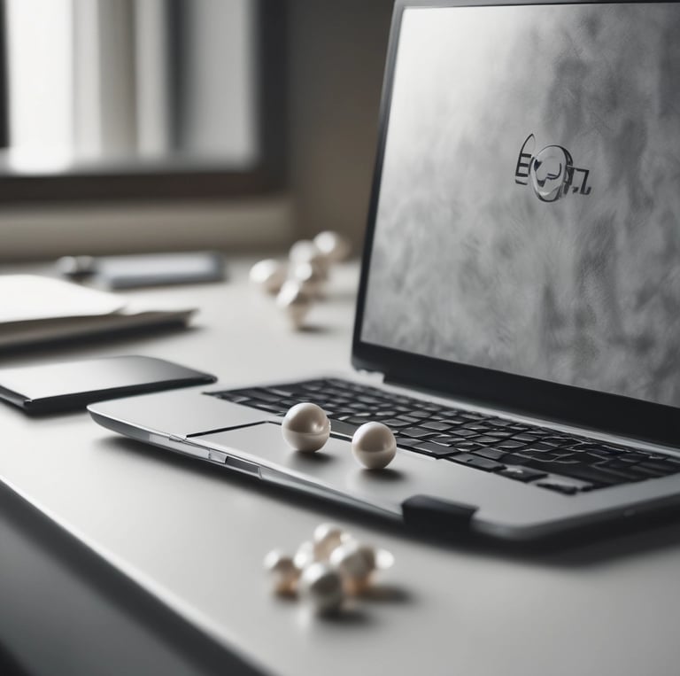black and silver laptop computer