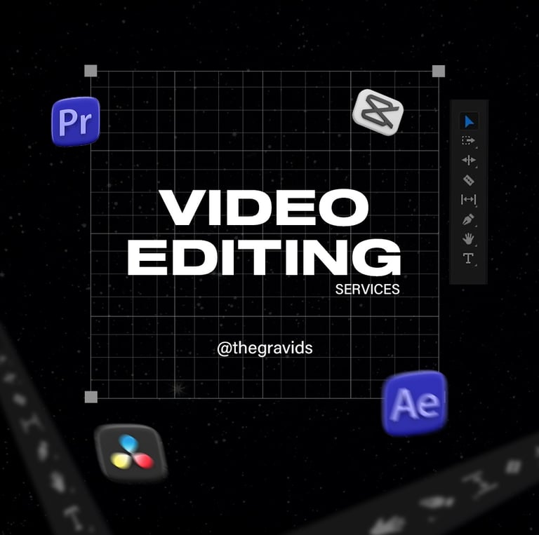 Professional video editing and cinematic content creation services by The Gravids