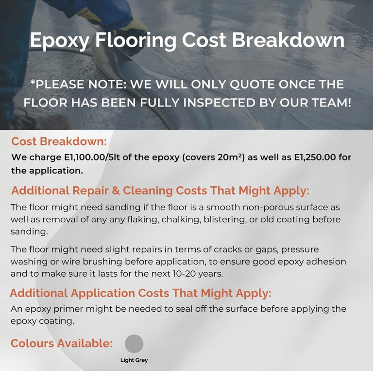 epoxy flooring cost breakdown
