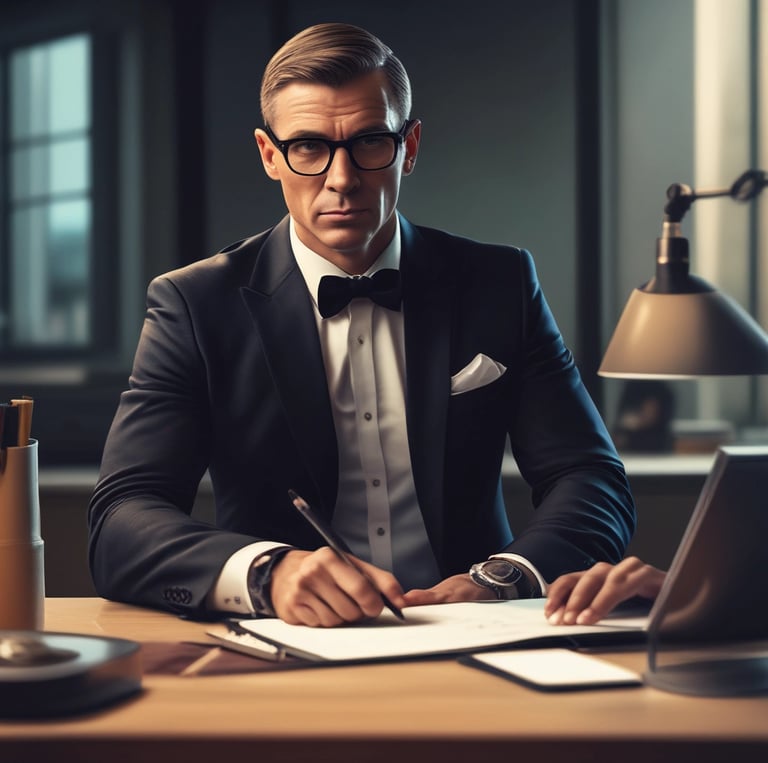 A professional portrait of Pouyan Nassiri in a modern office setting.