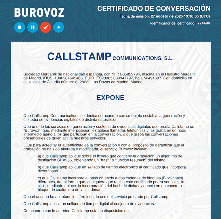 Certificado