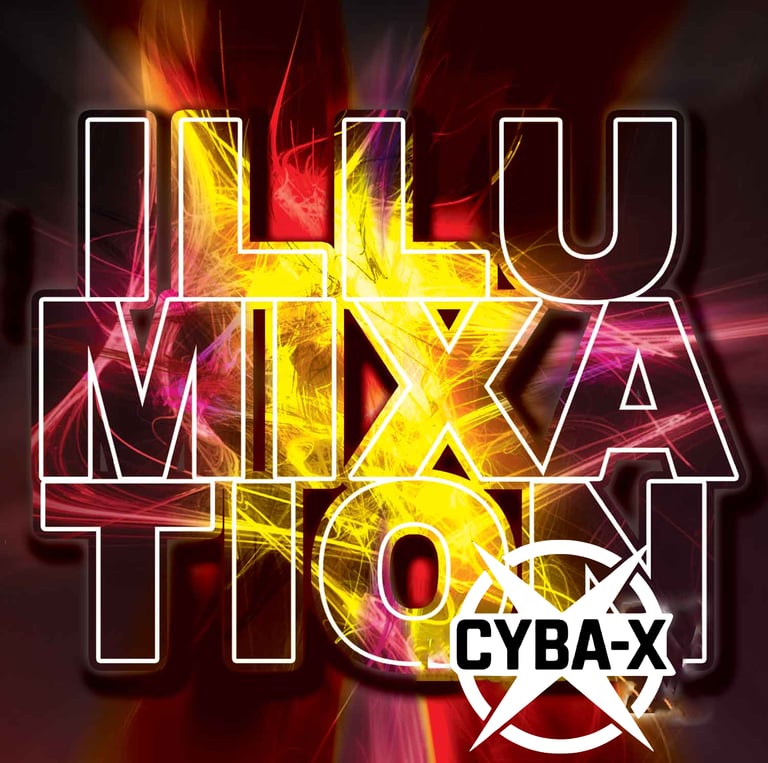 a large, colourful poster with the words illumination and a logo