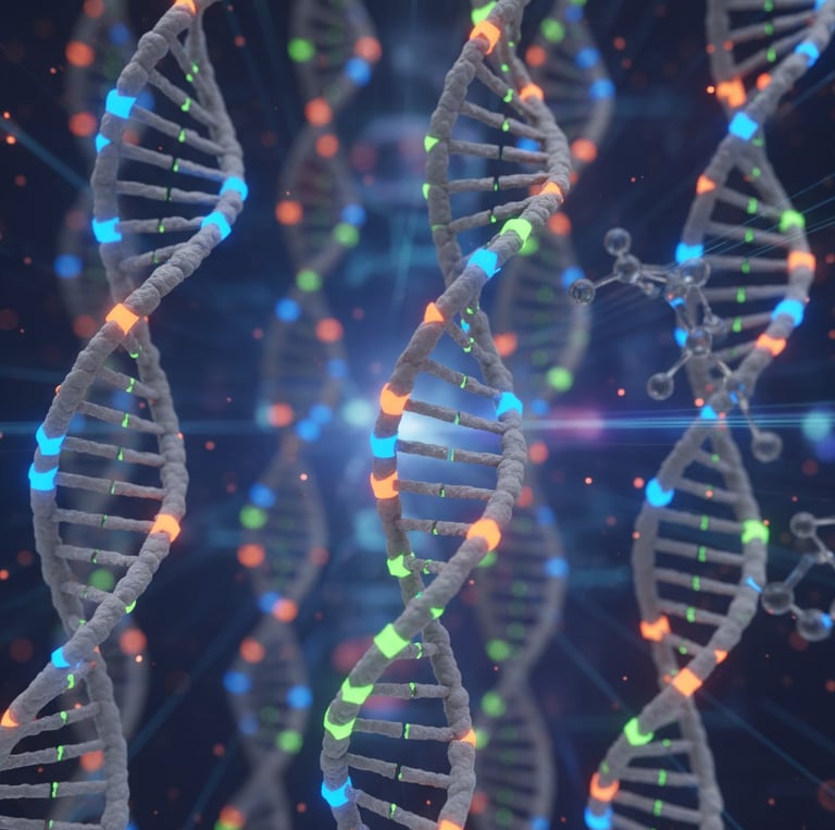 Imagen de polimorfismos genéticos para ilustrar la base científica sólida del Protocolo Coimbra.