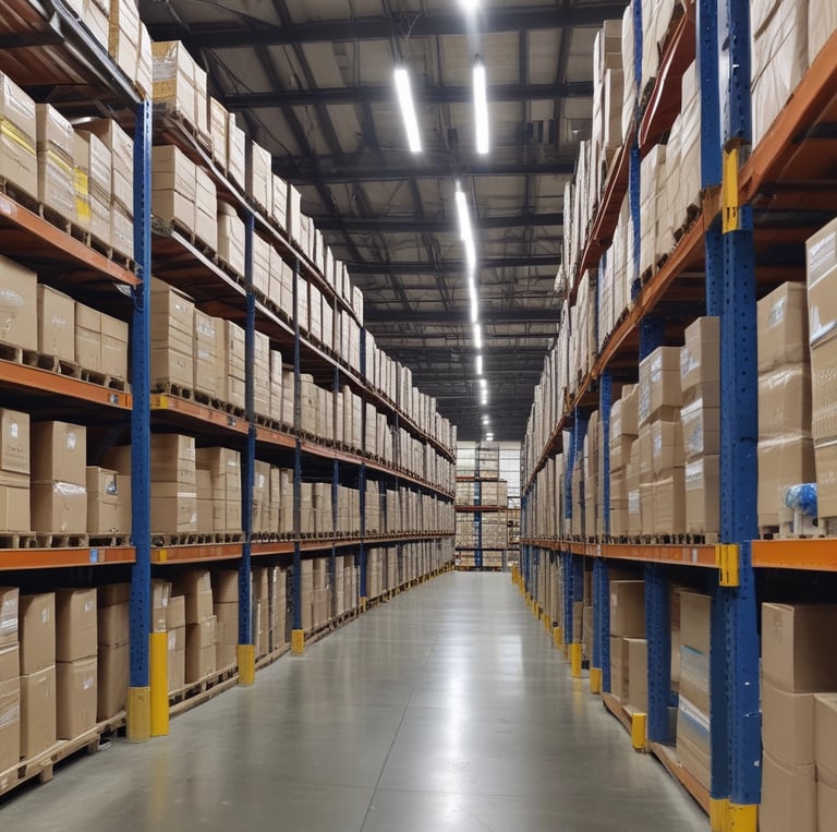 A small shop is filled with a variety of household items and daily necessities. Products are densely packed on shelves and hangers, including bags, kitchen utensils, electronic accessories, toys, and cleaning supplies. A person wearing a hat is sitting inside the shop, partially hidden by the merchandise. The scene is captured in black and white, adding a nostalgic feel to the cluttered but organized store setting.