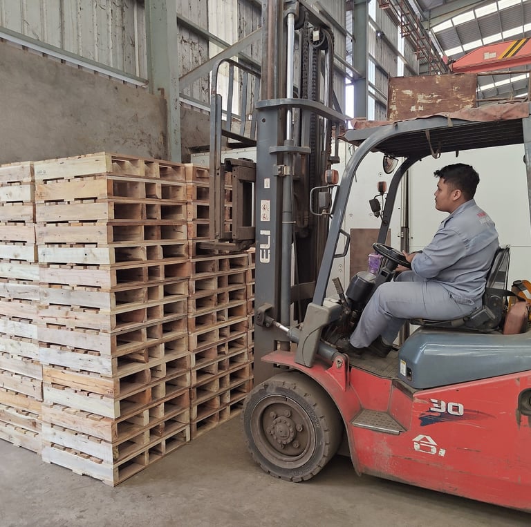 samudra biru mandiri, packing, palet plastik, palet kayu, box kayu, logistik