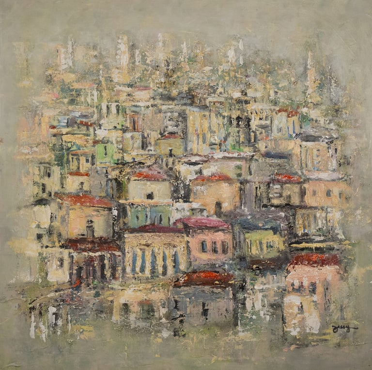 Acrylic on canvas painting by artist Jessy Tabet