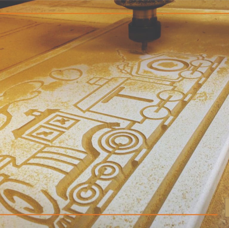 CNC router work in Cincinnati Sign Shop