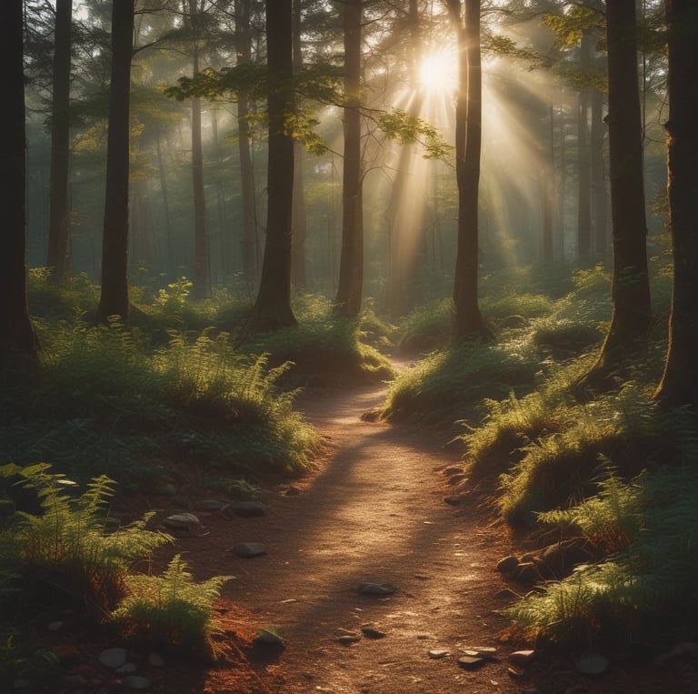 A warm, inviting therapy room with soft lighting and comfortable seating, reflecting a safe space for personal growth.