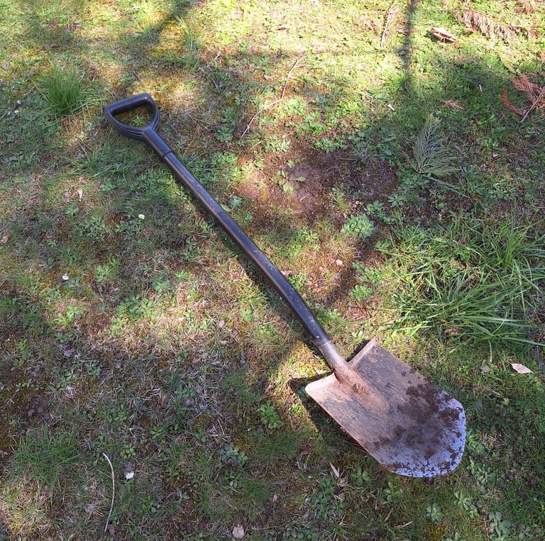 the showel we used for digging