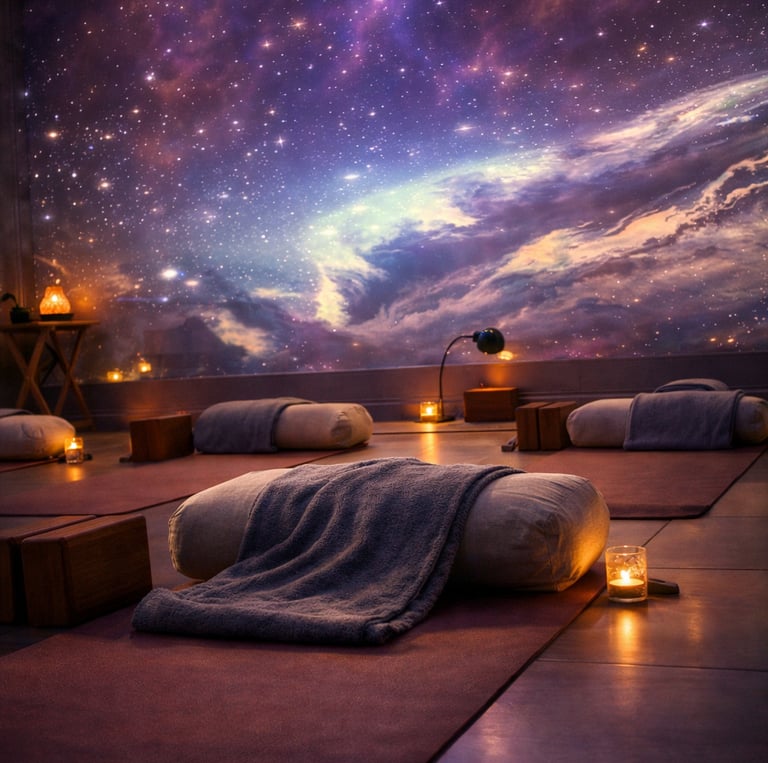 Sala de yoga inmersiva 