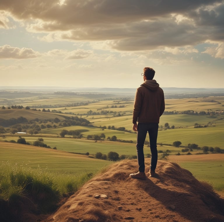 A person lies face down on a massage table while another person applies pressure on their back with both hands. The setting appears calm and the clothes suggest a casual, relaxed environment, possibly in a spa or therapy center.