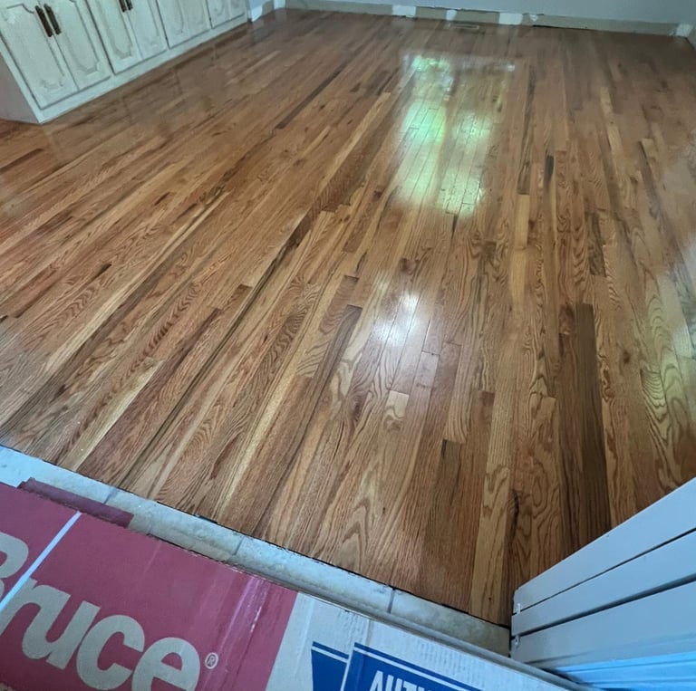 Hardwood floor installation completed by Renjay Remodeling in Connecticut