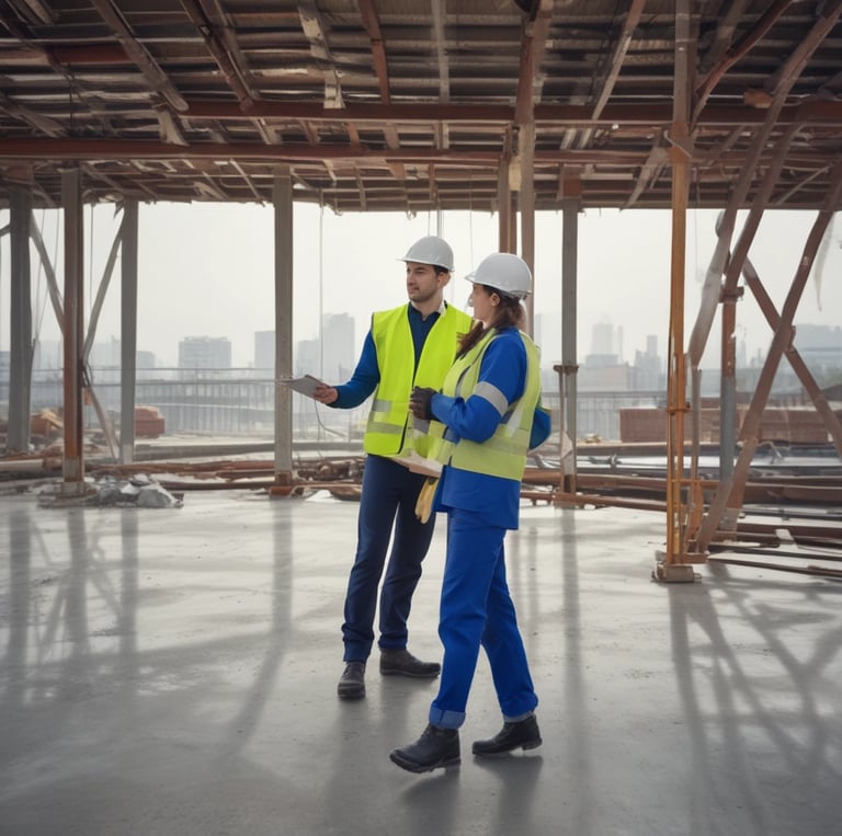 A creative workspace showing a team collaborating on writing and design projects.