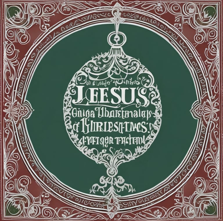 Close-up of a handcrafted two-layered Christmas ornament made from natural wood and paper textures.