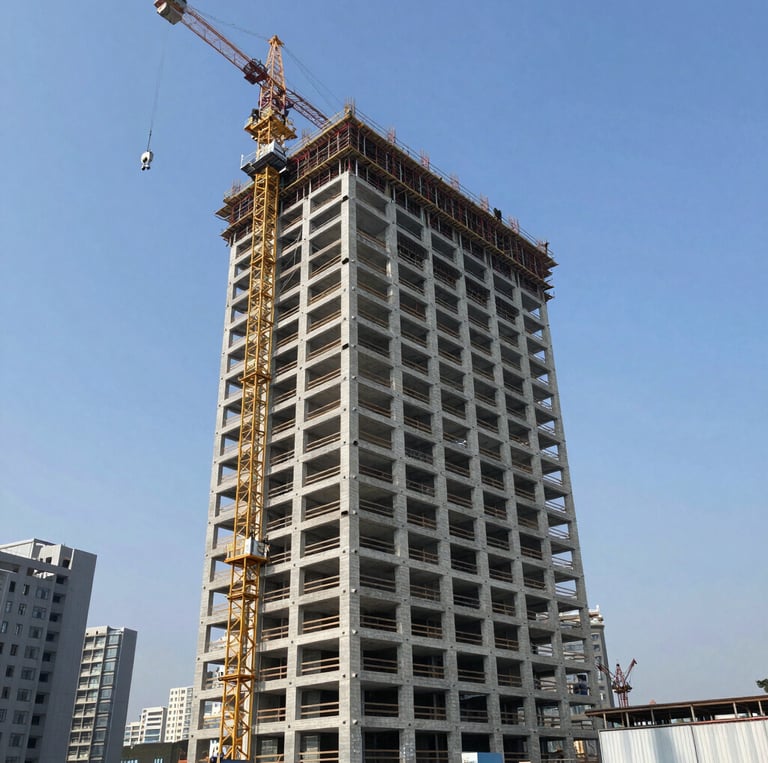 blue and gray high rise building