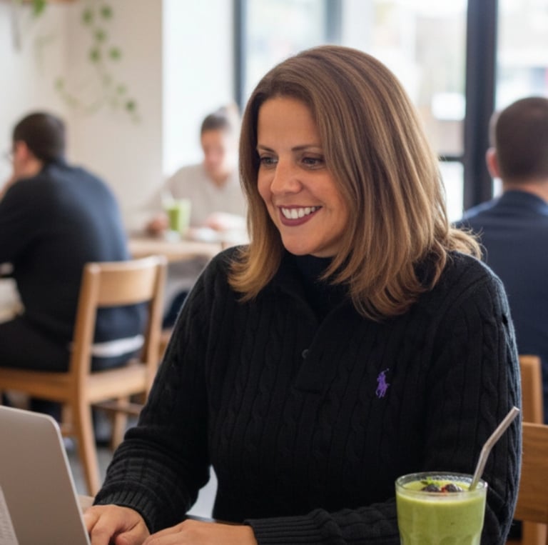 Amy McArdle, PhD, Hudson Valley real estate advisor reviewing documents for strategic negotiation