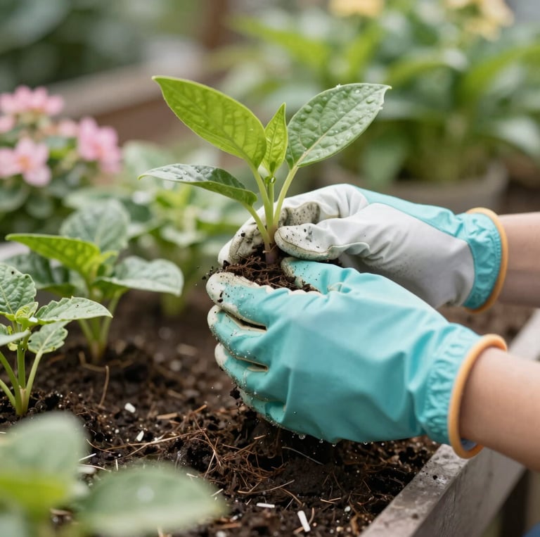 A collection of colorful gardening ebooks and digital guides for downloading featuring various plant care tips.