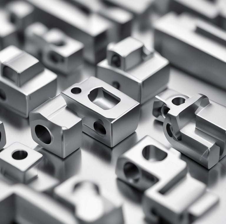 CNC-gefertigte Präzisionsbauteile aus Metall für industrielle Anwendungen und Serienfertigung