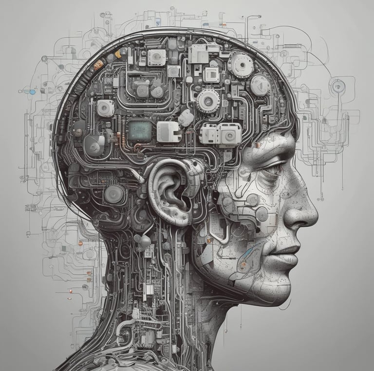 Electronic brain computing 100’s of thoughts